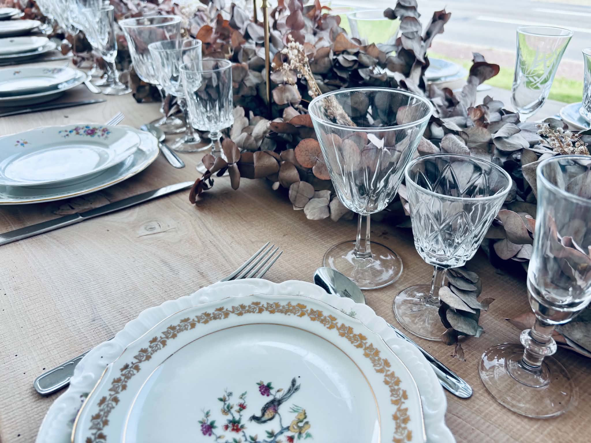 Verres à vin dépareillés (grands)